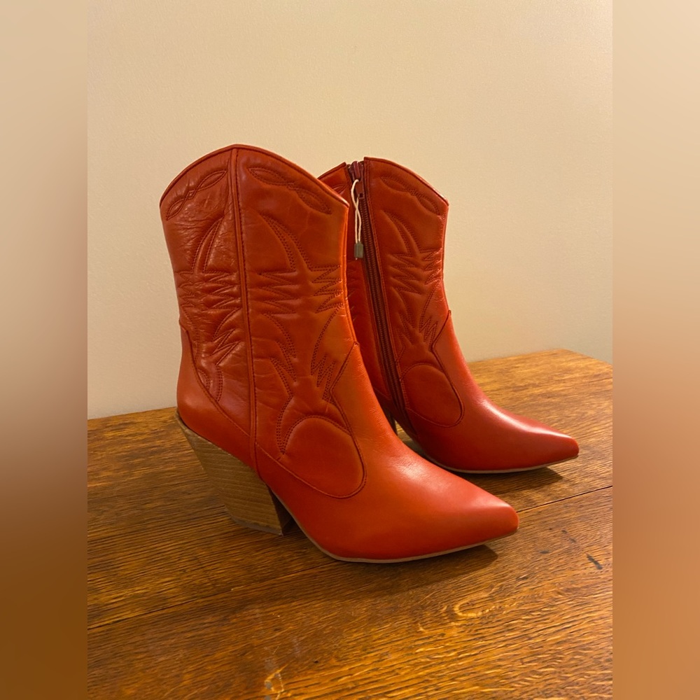Jeffrey Campbell Bright Red Boots